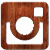 instagram wood logo
