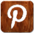 Wooden Pinterest Logo