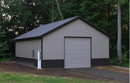 pole barn barns buildings garage frame polebarn x10 door plans insulate warm cold might lumber